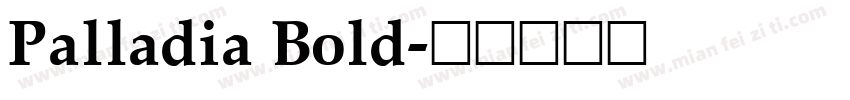 Palladia Bold字体转换